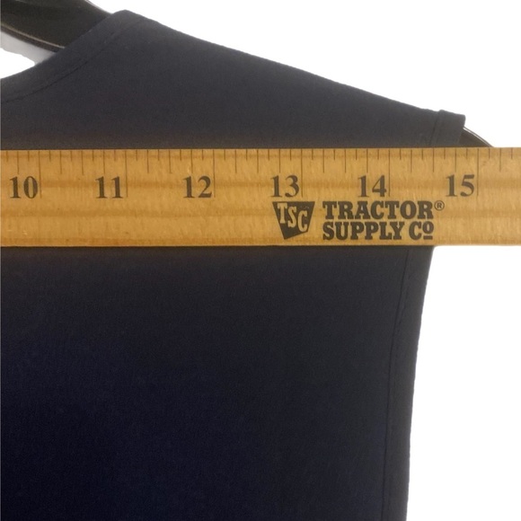 BCBG Max Azria Navy Blue Sleeveless Blouse Women’s Lg - Picture 5 of 8